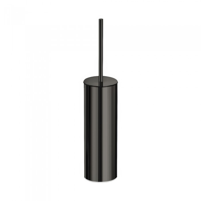 Πιγκάλ Δαπέδου Βαρέως Τύπου (AISI 304) Ø8xH39.5cm PVD Gun Metal Polished Sanco Toilet Brush Holders 90518-PVD-05PL