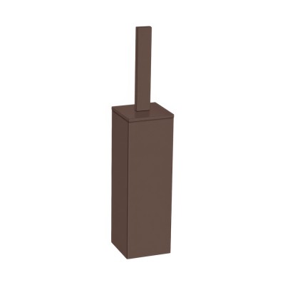 Πιγκάλ Δαπέδου Βαρέως Τύπου (AISI 304) W8xD8xH39.5cm Wenge Grained Sanco Toilet Brush Holders 90572-A75
