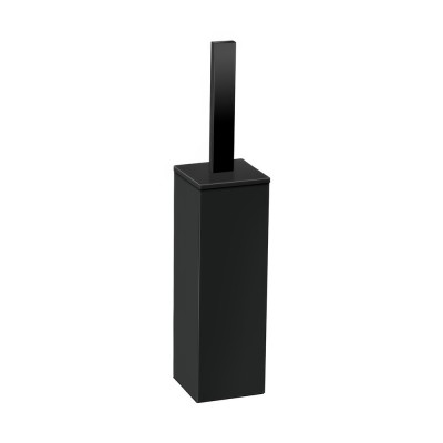 Πιγκάλ Δαπέδου Βαρέως Τύπου (AISI 304) W8xD8xH39.5cm Black Mat Sanco Toilet Brush Holders 90572-M116