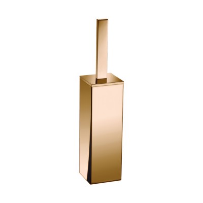 Πιγκάλ Δαπέδου Βαρέως Τύπου (AISI 304) W8xD8xH39.5cm PVD Warm Bronze Polished Sanco Toilet Brush Holders 90572-PVD-01PL