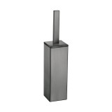 Πιγκάλ Δαπέδου Βαρέως Τύπου (AISI 304) W8xD8xH39.5cm PVD Gun Metal Brushed Sanco Toilet Brush Holders 90572-PVD-05BR