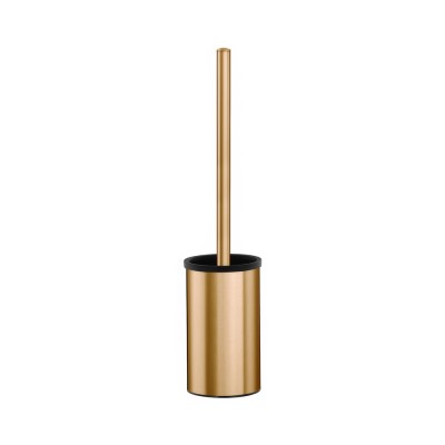 Πιγκάλ Δαπέδου (AISI 304) Ø9xH36cm PVD Warm Bronze Brushed Sanco Toilet Brush Holders 90593-PVD-01BR