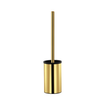 Πιγκάλ Δαπέδου (AISI 304) Ø9xH36cm PVD Golden Brass Polished Sanco Toilet Brush Holders 90593-PVD-02PL
