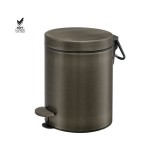 Χαρτοδοχείο 5lt Soft Close (AISI 304) Ø20.5xH28cm Dark Bronze Mat Sanco Waste Bins 90605-DM25