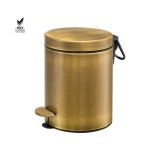 Χαρτοδοχείο 5lt Soft Close (AISI 304) Ø20.5xH28cm Bronze Mat Sanco Waste Bins 90605-M25