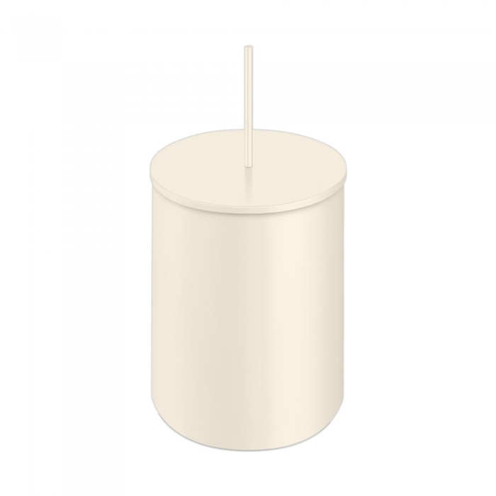 Χαρτοδοχείο 5lt Ø20.5xH40cm Beige Mat Sanco Waste Bins 90606-M102