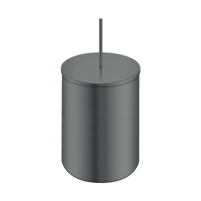 Χαρτοδοχείο 5lt Ø20.5xH40cm Anthracite Grained Sanco Waste Bins 90606-M118