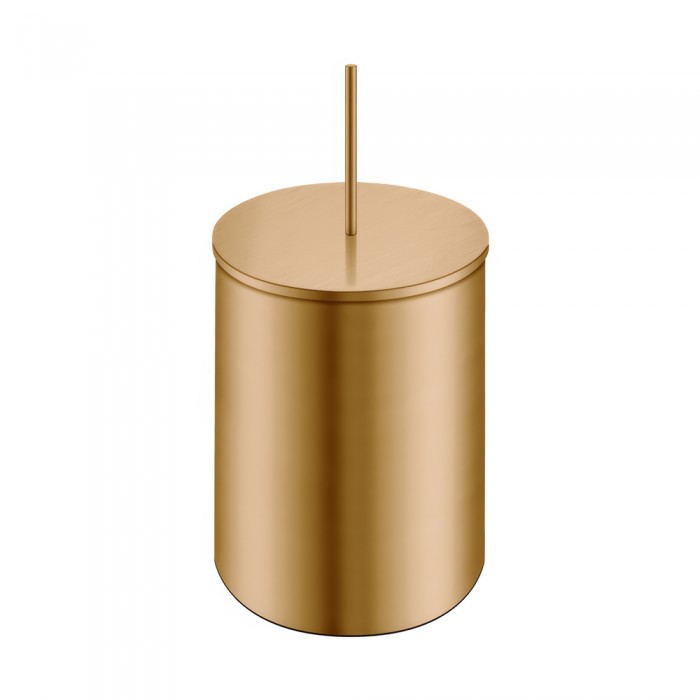 Χαρτοδοχείο 5lt Ø20.5xH40cm PVD Warm Bronze Brushed Sanco Waste Bins 90606-PVD-01BR