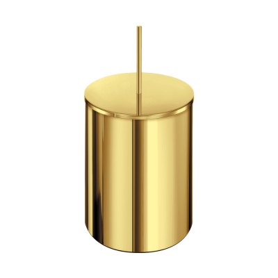 Χαρτοδοχείο 5lt Ø20.5xH40cm PVD Golden Brass Polished Sanco Waste Bins 90606-PVD-02PL