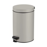 Χαρτοδοχείο 12lt (AISI 304) Ø20.5xH40cm Cement Gray Mat Sanco Waste Bins 90611-M104
