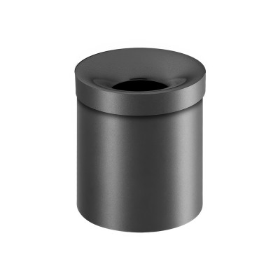 Χαρτοδοχείο Ανοιχτό 5lt Ø20.5xH24.5cm Graphite Dark Sanco Open Bins 90650-122