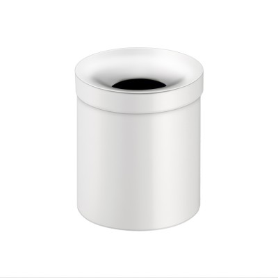 Χαρτοδοχείο Ανοιχτό 5lt Ø20.5xH24.5cm White Mat Sanco Open Bins 90650-M101