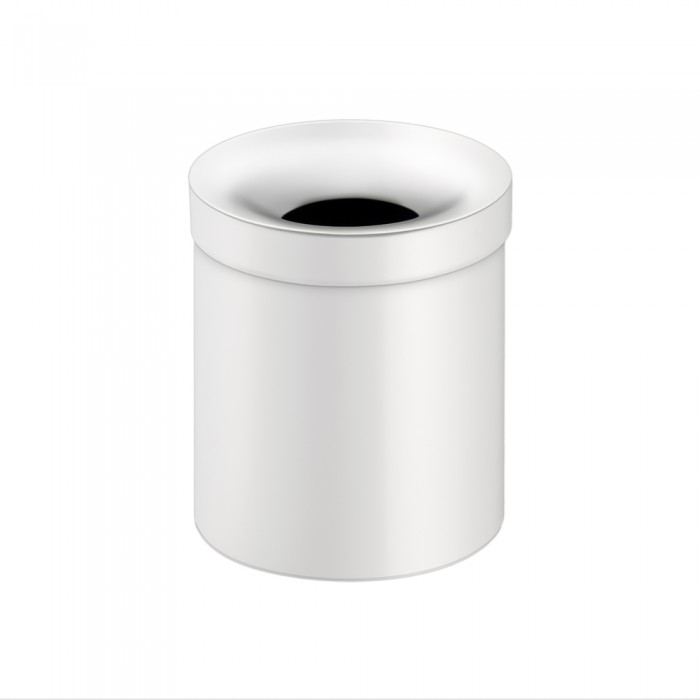 Χαρτοδοχείο Ανοιχτό 5lt Ø20.5xH24.5cm White Mat Sanco Open Bins 90650-M101