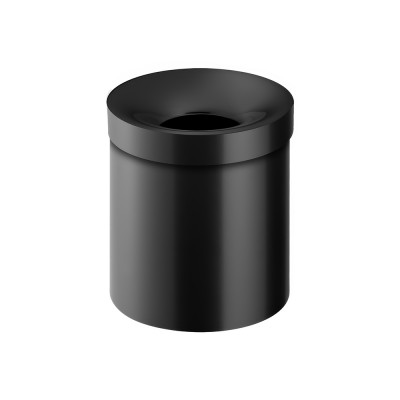 Χαρτοδοχείο Ανοιχτό 5lt Ø20.5xH24.5cm Black Mat Sanco Open Bins 90650-M116