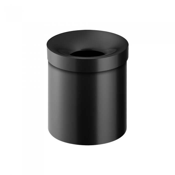 Χαρτοδοχείο Ανοιχτό 5lt Ø20.5xH24.5cm Black Mat Sanco Open Bins 90650-M116