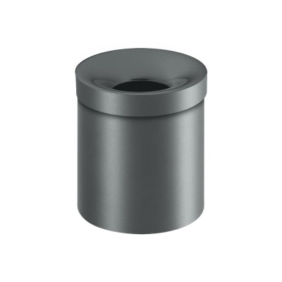 Χαρτοδοχείο Ανοιχτό 5lt Ø20.5xH24.5cm Anthracite Grained Sanco Open Bins 90650-M118