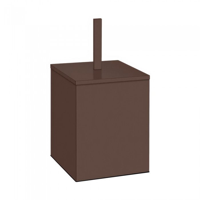 Χαρτοδοχείο 5lt (AISI 304) W18xD18xH40cm Wenge Grained Sanco Waste Bins 90653-A75