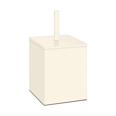 Χαρτοδοχείο 5lt (AISI 304) W18xD18xH40cm Beige Mat Sanco Waste Bins 90653-M102