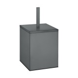 Χαρτοδοχείο 5lt (AISI 304) W18xD18xH40cm Anthracite Grained Sanco Waste Bins 90653-M118