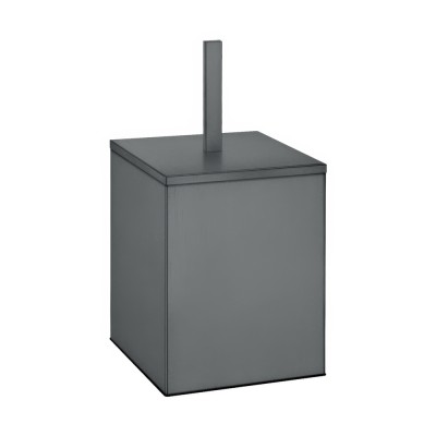 Χαρτοδοχείο 5lt (AISI 304) W18xD18xH40cm Anthracite Grained Sanco Waste Bins 90653-M118