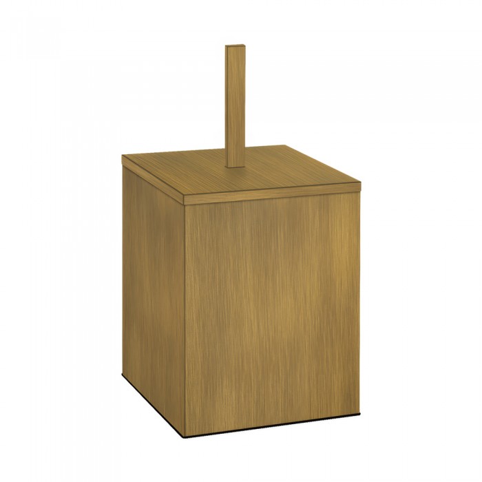 Χαρτοδοχείο 5lt (AISI 304) W18xD18xH40cm Bronze Mat Sanco Waste Bins 90653-M25