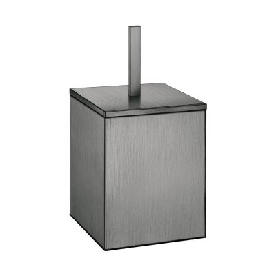 Χαρτοδοχείο 5lt (AISI 304) W18xD18xH40cm PVD Gun Metal Brushed Sanco Waste Bins 90653-PVD-05BR
