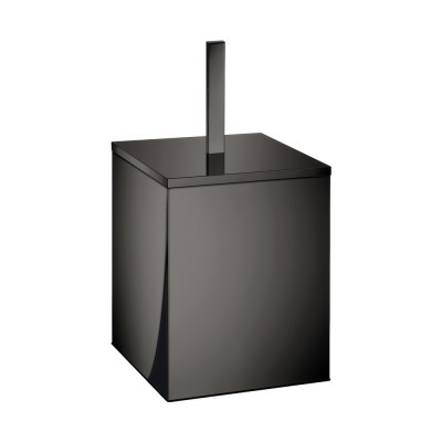 Χαρτοδοχείο 5lt (AISI 304) W18xD18xH40cm PVD Gun Metal Polished Sanco Waste Bins 90653-PVD-05PL