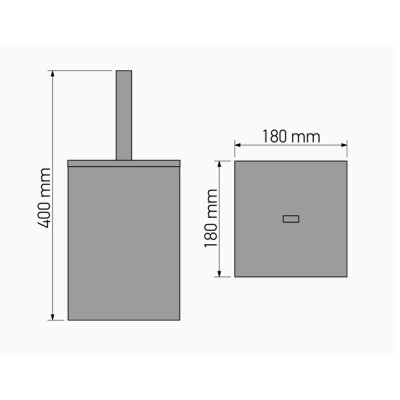 Χαρτοδοχείο 5lt (AISI 304) W18xD18xH40cm White Mat Sanco Waste Bins 90653-M101