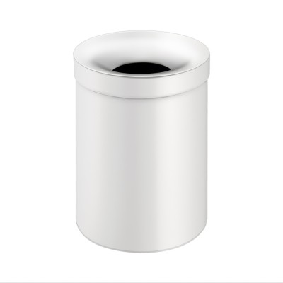 Χαρτοδοχείο Ανοιχτό 12lt Ø25xH38.5cm White Mat Sanco Open Bins 90654-M101