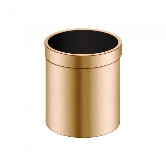 Χαρτοδοχείο Ανοιχτό 5lt Ø20.5xH24.5cm PVD Warm Bronze Brushed Sanco Open Bins 90660-PVD-01BR
