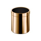Χαρτοδοχείο Ανοιχτό 5lt Ø20.5xH24.5cm PVD Warm Bronze Polished Sanco Open Bins 90660-PVD-01PL