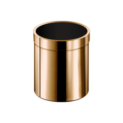 Χαρτοδοχείο Ανοιχτό 5lt Ø20.5xH24.5cm PVD Warm Bronze Polished Sanco Open Bins 90660-PVD-01PL