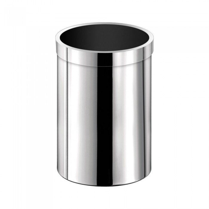 Χαρτοδοχείο Ανοιχτό 12lt Ø25xH38.5cm Chrome Sanco Open Bins 90664-A03