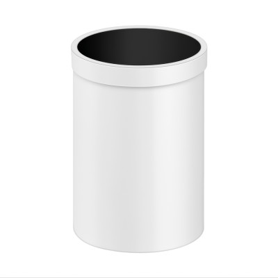 Χαρτοδοχείο Ανοιχτό 12lt Ø25xH38.5cm White Mat Sanco Open Bins 90664-M101