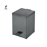 Χαρτοδοχείο Ορθογώνιο 5lt Soft Close (AISI 304) W18xD25xH26.5cm Anthracite Grained Sanco Waste Bins 90677-M118