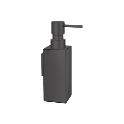 Επιτοίχιο Ντισπένσερ 250ml W5xD6.5xH18.5cm Graphite Dark Sanco Bathroom Set 91353-122