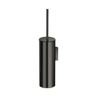 Επιτοίχιο Πιγκάλ Βαρέως Τύπου (AISI 304) Ø8xH39.5cm PVD Gun Metal Polished Sanco Toilet Brush Holders 91518-PVD-05PL