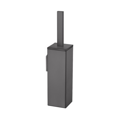 Επιτοίχιο Πιγκάλ Βαρέως Τύπου (AISI 304) W8xD8xH39.5cm Graphite Dark Sanco Toilet Brush Holders 91572-122