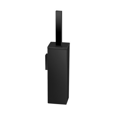 Επιτοίχιο Πιγκάλ Βαρέως Τύπου (AISI 304) W8xD8xH39.5cm Black Mat Sanco Toilet Brush Holders 91572-M116