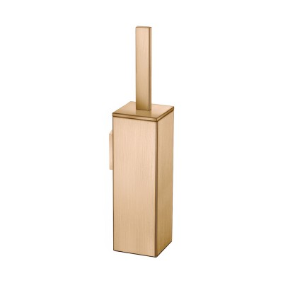 Επιτοίχιο Πιγκάλ Βαρέως Τύπου (AISI 304) W8xD8xH39.5cm PVD Warm Bronze Brushed Sanco Toilet Brush Holders 91572-PVD-01BR