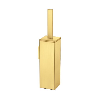 Επιτοίχιο Πιγκάλ Βαρέως Τύπου (AISI 304) W8xD8xH39.5cm PVD Golden Brass Brushed Sanco Toilet Brush Holders 91572-PVD-02BR