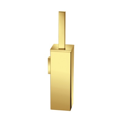 Επιτοίχιο Πιγκάλ Βαρέως Τύπου (AISI 304) W8xD8xH39.5cm PVD Golden Brass Polished Sanco Toilet Brush Holders 91572-PVD-02PL