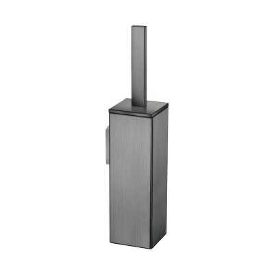 Επιτοίχιο Πιγκάλ Βαρέως Τύπου (AISI 304) W8xD8xH39.5cm PVD Gun Metal Brushed Sanco Toilet Brush Holders 91572-PVD-05BR
