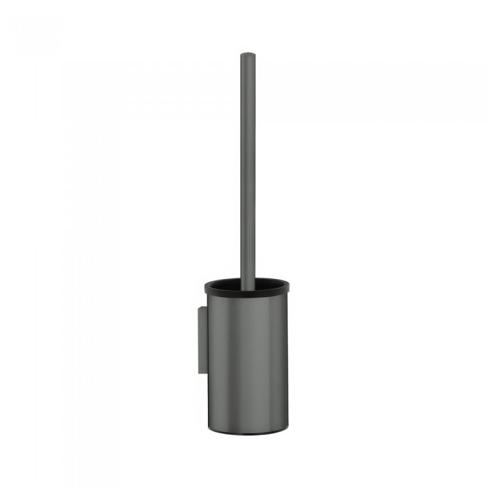 Πιγκάλ Επιτοίχιο Ø9xH36cm Anthracite Grained Sanco Toilet Brush Holders 91593-M118