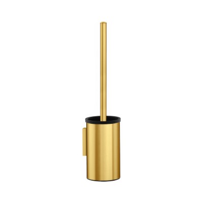 Πιγκάλ Επιτοίχιο Ø9xH36cm PVD Golden Brass Brushed Sanco Toilet Brush Holders 91593-PVD-02BR