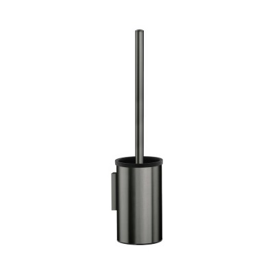 Πιγκάλ Επιτοίχιο Ø9xH36cm PVD Gun Metal Brushed Sanco Toilet Brush Holders 91593-PVD-05BR