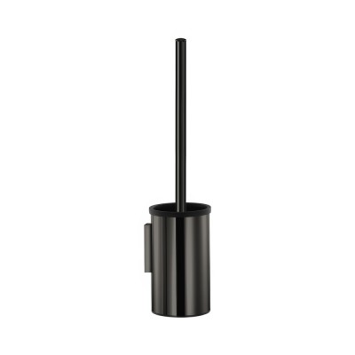 Πιγκάλ Επιτοίχιο Ø9xH36cm PVD Gun Metal Polished Sanco Toilet Brush Holders 91593-PVD-05PL