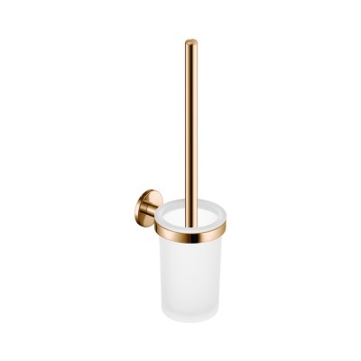 Πιγκάλ Επιτοίχιο W9xD12xH37cm PVD Warm Bronze Polished Sanco Toilet Brush Holders 91595-PVD-01PL