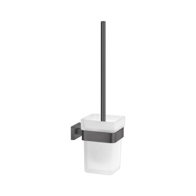 Πιγκάλ Επιτοίχιο W9.5xD13xH37cm Graphite Dark Sanco Toilet Brush Holders 91596-122