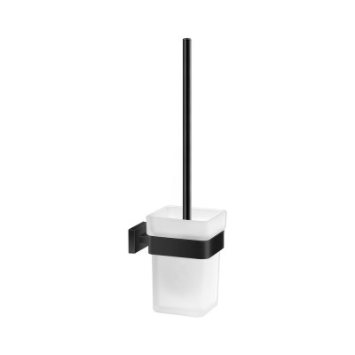 Πιγκάλ Επιτοίχιο W9.5xD13xH37cm Black Mat Sanco Toilet Brush Holders 91596-M116